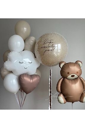بادکنک بژ Çemrek Süs Parti - کد 900945360