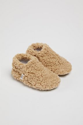 پاپوش بژ بچه گانه مخملی BabyZilla - کد 901030972