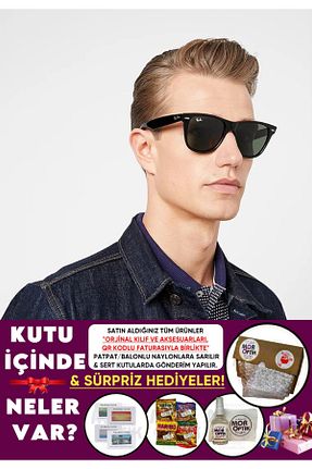 عینک آفتابی مشکی زنانه 54 Ray-Ban - کد 902152430