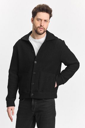 کت مشکی مردانه گشاد DAMGA JEANS - کد 901029734