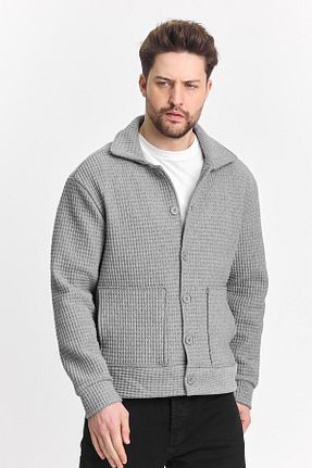 کت طوسی مردانه رگولار DAMGA JEANS - کد 901029564