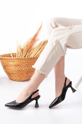 کفش پاشنه بلند کلاسیک مشکی زنانه فلزی marinarosse - کد 259211441