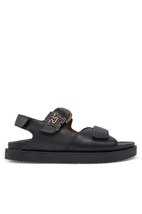 صندل مشکی زنانه پاشنه کوتاه (1 - 4 سانتی متر) Tommy Hilfiger - کد 900837455