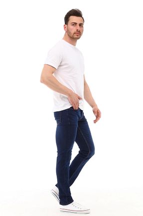 شلوار جین آبی مردانه پاچه لوله تفنگی CEDY DENIM - کد 104530027