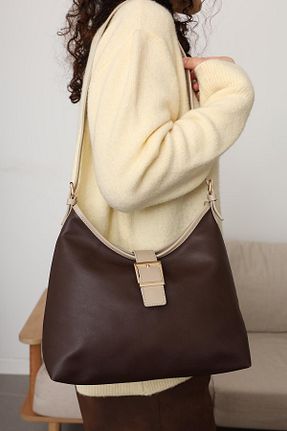 کیف دستی قهوه ای زنانه سایز متوسط Mopia - کد 901054433