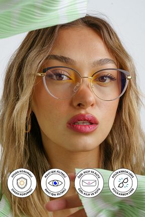 عینک محافظ نور آبی مشکی زنانه 52 Corney Design - کد 816652166