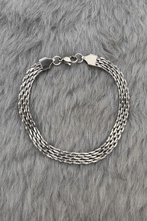 دستبند استیل (فولاد) طوسی مردانه استیل (فولاد) Chavin - کد 748224364