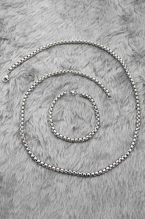 دستبند استیل (فولاد) طوسی مردانه استیل (فولاد) Chavin - کد 319247437