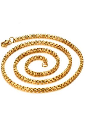 گردنبند استیل ( فولاد ) طلائی مردانه استیل (فولاد) Chavin - کد 31110532