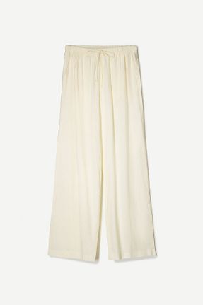 شلوار زرد زنانه کتان Bershka - کد 901085565