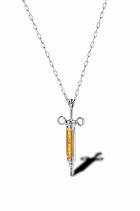 گردنبند استیل ( فولاد ) طوسی زنانه استیل (فولاد) Chavin - کد 94331484