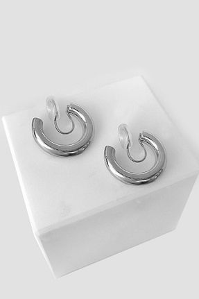 گوشواره جواهر طوسی فلزی Chavin - کد 852455712