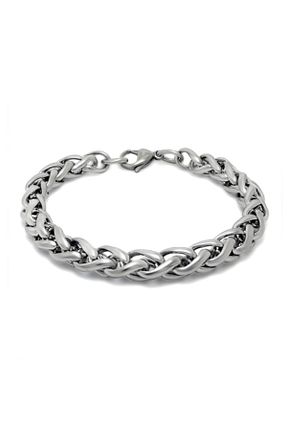 دستبند استیل (فولاد) سفید مردانه استیل (فولاد) Chavin - کد 31108905