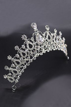 تاج سفید زنانه فلزی Chavin - کد 118337052
