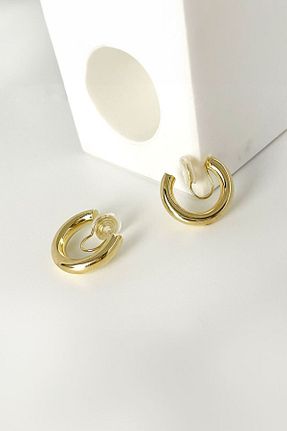 گوشواره جواهر طلائی فلزی Chavin - کد 852440748