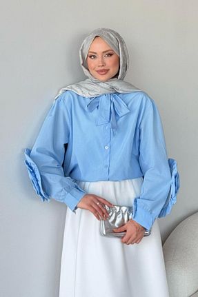 پیراهن حجاب آبی زنانه 3/4 Boy HAZA MODA - کد 901098550