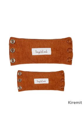 بادی و سرهمی نوزادی نارنجی بچه گانه %100 پنبه tinylamb - کد 865717559