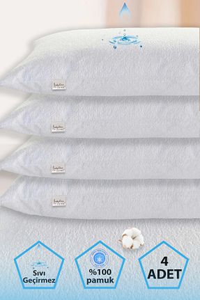 محافظ بالش سفید پنبه Ladylina Home - کد 742615446