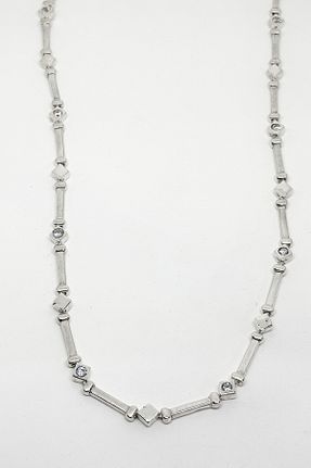 گردنبند نقره طوسی زنانه 925 عیار oya silver - کد 901148195