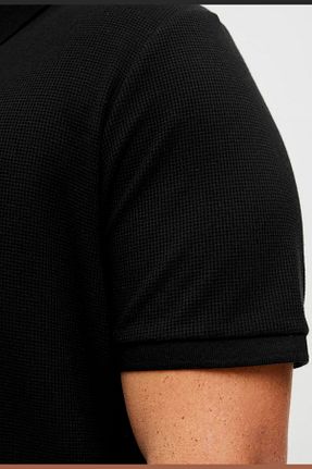 پولوشرت مشکی مردانه پنبه - پلی استر - الاستین Jack & Jones - کد 902256243