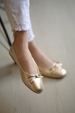 بابت طلائی زنانه چرم خالص EREN SHOES BAG - کد 901160452