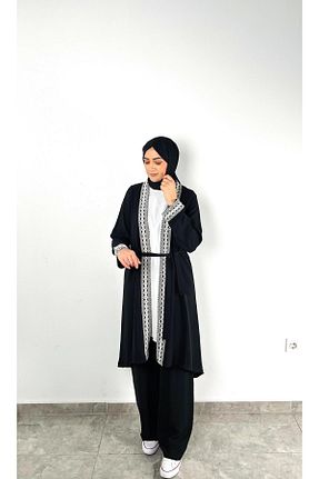 ست بالاتنه و پائین تنه مشکی زنانه لیکرا SOFT - کد 901159788
