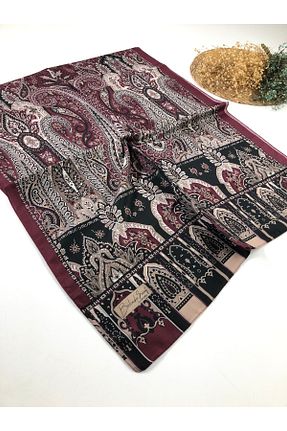 شال زرشکی زنانه پنبه ای Kamelya - کد 901160846