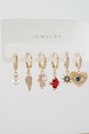 گوشواره استیل (فولاد) طلائی ARTEMİSİA - کد 901174486
