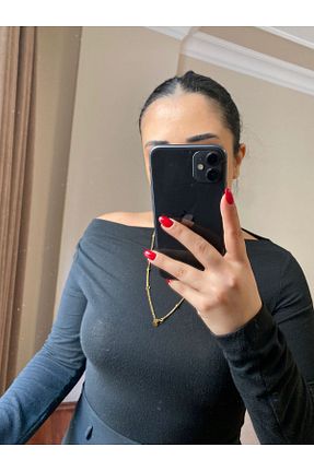 بلوز مشکی زنانه ساده MODA - کد 901182057