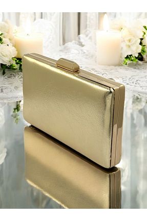 کیف مجلسی طلائی زنانه فلزی MidStore - کد 935018655