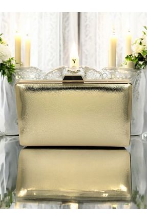 کیف مجلسی طلائی زنانه فلزی MidStore - کد 935018655