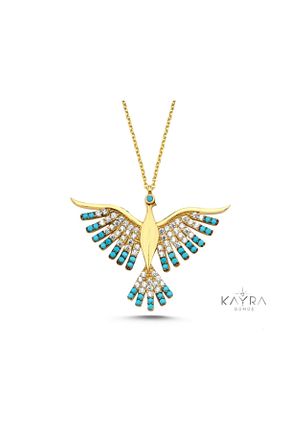 گردنبند نقره زرد زنانه 925 عیار Kayra Mücevher - کد 741843069