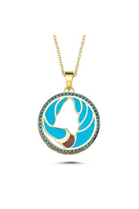 گردنبند نقره زرد زنانه 925 عیار Kayra Mücevher - کد 827722204