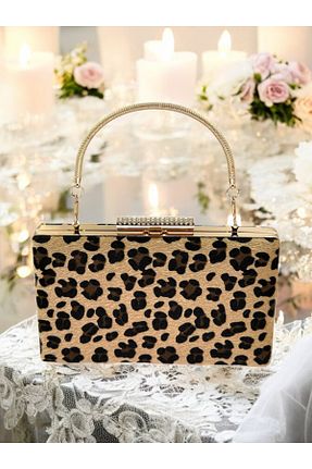 کیف مجلسی قهوه ای زنانه فلزی MidStore - کد 936143613