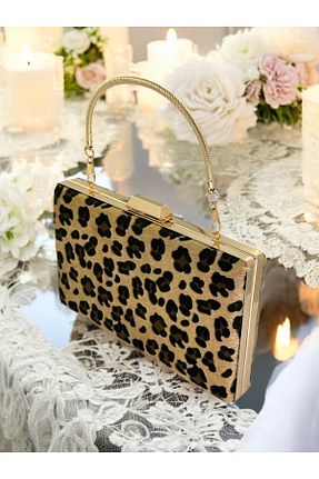 کیف مجلسی طلائی زنانه پارچه ای Wedding Fashion - کد 906440819