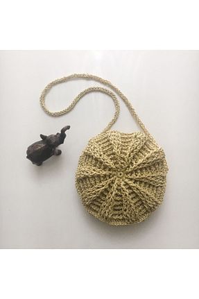 کیف پورتفوی و کلاچ بژ زنانه پارچه ای FND ÇANTA - کد 135096721
