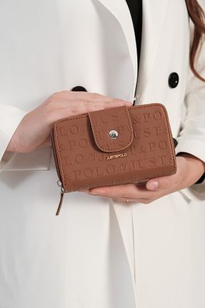 کیف پول قهوه ای زنانه سایز متوسط Just Polo - کد 135126066