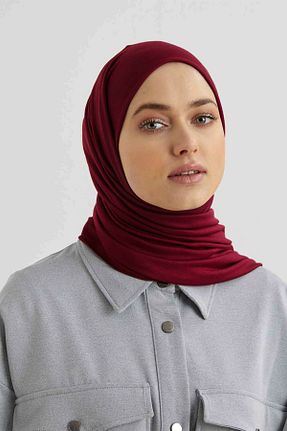 شال زرشکی زنانه ویسکون Larissa Scarf - کد 130142521