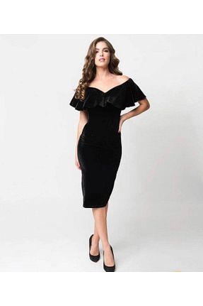 لباس مشکی زنانه بافتنی nakebutik - کد 135453889