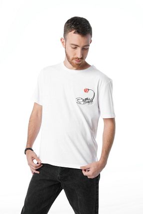 تیشرت سفید مردانه رگولار The Belli
