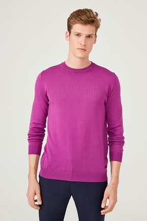 پلیور صورتی مردانه ساده Trussardi Jeans - کد 135906210