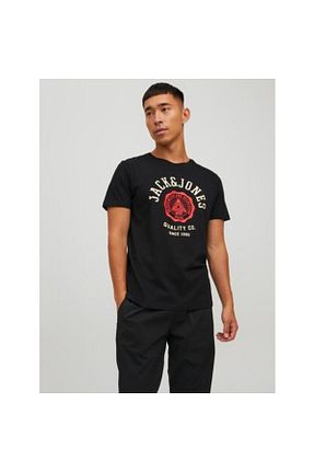 تیشرت مشکی مردانه رگولار Jack & Jones - کد 329870821