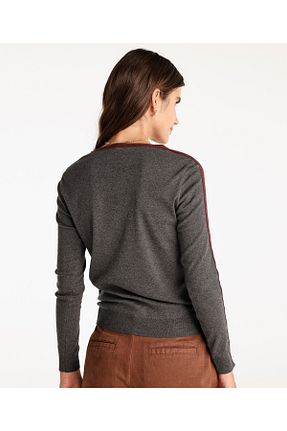 پلیور طوسی زنانه رگولار Yargıcı - کد 858645968