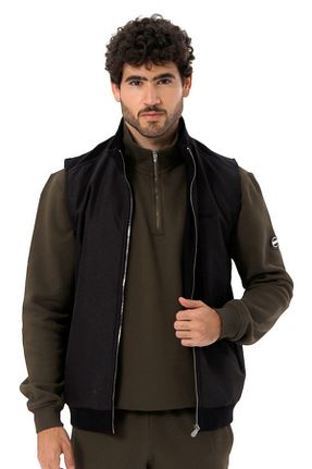جلیقه اسپرت مشکی مردانه اورسایز Escetic - کد 901005082