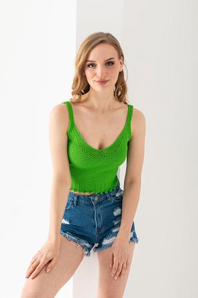 بادی سبز زنانه یقه U Wega Moda - کد 900093007