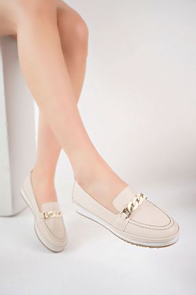 کفش پاشنه بلند پر بژ زنانه پاشنه متوسط (5-9 سانتی متر) epaavm - کد 816798650