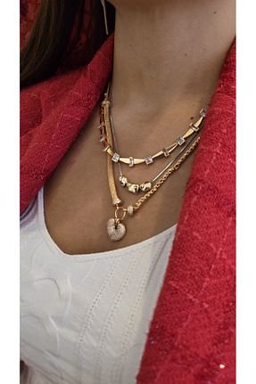 گردنبند استیل ( فولاد ) رنگی استیل (فولاد) Jeaksesuar - کد 900176078