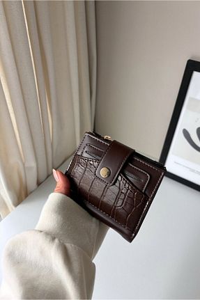 کیف پول قهوه ای زنانه سایز متوسط Yuka Atelier - کد 900180308
