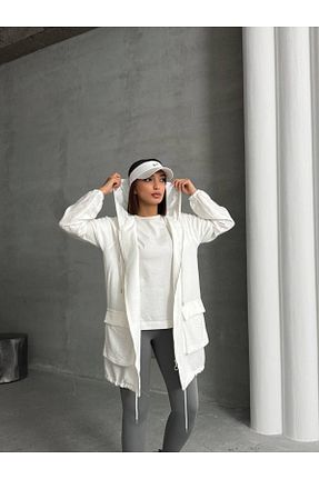 کت اسپرت سفید زنانه رگولار Meryemce Butik - کد 901327123
