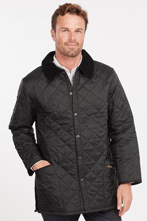 کاپشن مشکی مردانه اسلیم فیت Barbour - کد 46136768
